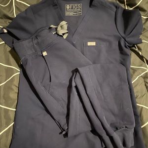Navy blue figs scrubs
